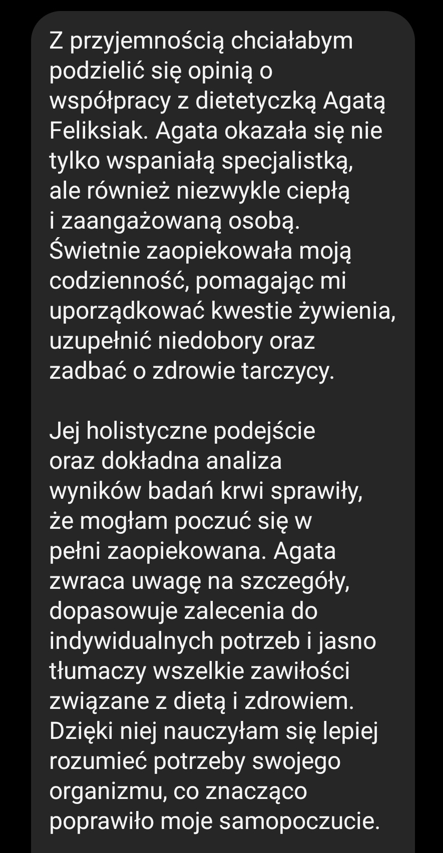AgataFeliksiakDietetykKliniczny_Opinie80